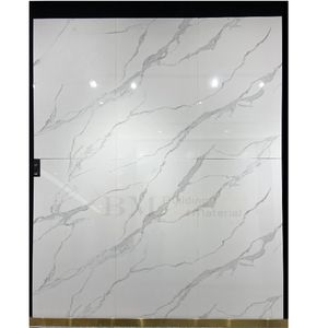 Piastrelle in Gres Porcellanato di Grandi Dimensioni, Effetto <span class=keywords><strong>Marmo</strong></span> Moderno, <span class=keywords><strong>Lastre</strong></span> in Pietra Sinterizzata Lucida per Pavimenti, Pareti, Esterni e Bagni - Product Image 1