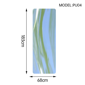 Tapis <span class=keywords><strong>de</strong></span> <span class=keywords><strong>yoga</strong></span> et <span class=keywords><strong>de</strong></span> Pilates pliable, antidérapant, imperméable, écologique, en mousse <span class=keywords><strong>de</strong></span> caoutchouc naturel PU, 5 mm, 183 cm, 2 kg, vente en gros d'usine - Product Image 2