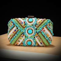 3D Blumen-Strass Hartschalen-Abendclutch Abnehmbarer Metall-Kussverschluss Kristall-Handtasche Damen Hochzeit Bankett Party Polyester
