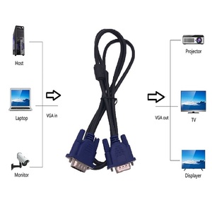 15 Pin 3 + 5 Nam Nữ VGA Video Cáp Mở Rộng 1.8M/8M HD Bện 5Mm 1080P Cho Máy Tính Màn Hình <span class=keywords><strong>TV</strong></span> <span class=keywords><strong>LCD</strong></span> Máy Chiếu - Product Image 5