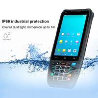 Teclado completo robusto Pdas almacén inventario colector de datos Terminal impermeable Industrial Android 10 código de barras Pda alfombra de mano