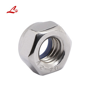 M6 & M8 chống trượt Nylon tự khóa Nut với 304 thép không gỉ chèn hình lục giác khóa Nut mạ kết thúc cho các ứng dụng khai thác mỏ - Product Image 6