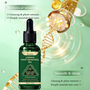 Aceite Renovador para el Cabello Usman de Marca Privada OEM |   Hoja de Thuja con Queratina para el Crecimiento y Reparación del Cabello |   Nutrición Natural para el Cuero Cabelludo al por Mayor - Product Image 5