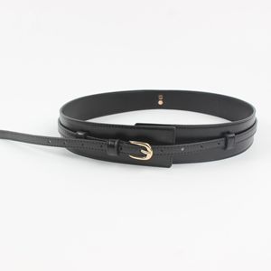 Tailleverstevigende brede riem voor dames, met dubbele stijl: te dragen als brede of slanke riem, uitgerust met een gesp van legering. - Product Image 4