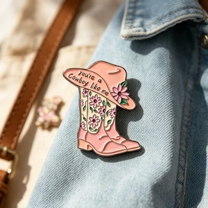 Broche, badge, fleur, accessoires pour chapeaux, vêtements et sacs, avec motifs de paroles créatives et originales, style <span class=keywords><strong>Western</strong></span> Cowboy, cadeau pour amis et cadeaux de fêtes - Product Image 6