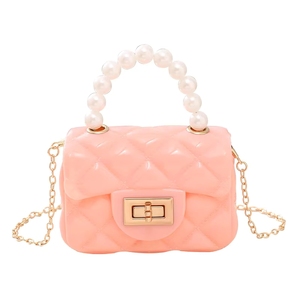 <span class=keywords><strong>Sac</strong></span> bandoulière mini en PVC tendance pour femme, avec perles, petit <span class=keywords><strong>sac</strong></span> à <span class=keywords><strong>main</strong></span> portable, pochette pour téléphone et monnaie - Product Image 5