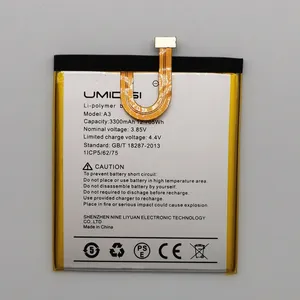 Batería de teléfono inteligente de repuesto de alta calidad 3300mAh 3,85 V para UMI <span class=keywords><strong>Umidigi</strong></span> <span class=keywords><strong>A3</strong></span> <span class=keywords><strong>A3</strong></span> Pro, baterías de respaldo incorporadas para teléfono móvil - Product Image 3