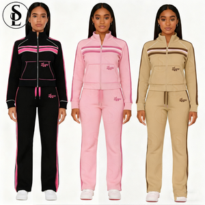 ชุดวาฟเฟิลถักสำหรับเลานจ์สำหรับผู้หญิง2026มีฮู้ดผ้าฝ้าย2ชิ้นและสั้นสกินนี่ยาวเหนือเข่าสไตล์ลำลองพร้อมโลโก้ที่กำหนดเอง - Product Image 1