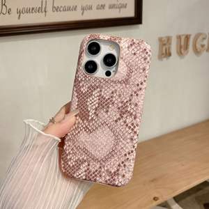 蛇皮图案聚氨酯皮革手机套，适用于<span class=keywords><strong>iPhone</strong></span> 17 16 15 14 13 Pro Max，时尚保护后盖，带精确切口 - Product Image 4