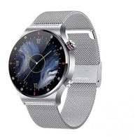 Reloj Inteligente Deportivo de Acero Inoxidable con Monitor de Ritmo Cardíaco y Sueño, Pantalla IPS, Reloj de Fitness
