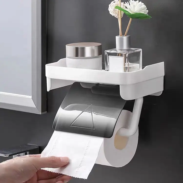 Großhandel Kunststoff Tissue Dispenser Badezimmer zubehör Rolle Toiletten papier halter