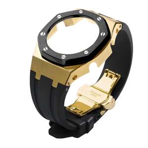 Kit de Modification Lionorm Ga2100 4ème Génération avec Bracelet en Métal et Lunette en Acier Inoxydable Incrustés de Diamants et Pierres Précieuses pour <span class=keywords><strong>Montre</strong></span> G-Shock GA2100 - Product Image 2