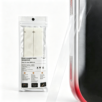Ruban de protection transparent en TPU pour bord de raquette de pickleball 16 mm, vente en gros, prêt à l'emploi, 2 pièces/paquet, entraînement et divertissement