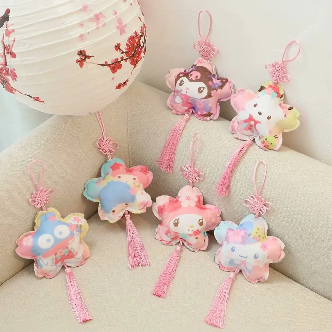 wholesale kawaii stuffed making manufacturer design cute soft figure key chain keyring pink star cartoon plush toys keychain