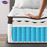 Le meilleur matelas d'usine AUSSIE Leland Koala Twin Single Full Size King Size Matelas en gel de latex à mémoire de forme Matelas à ressorts