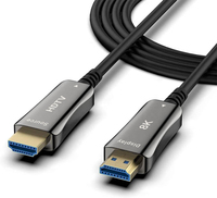 Câble à fibres optiques UHD AOC 4K 2.0 blindé 8m Convertisseur UHD vers fibre optique