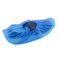 SC106 Couvre-chaussures jetables anti-poussière en CPE bleu L40cm*W15cm de l'usine du Fujian, vente en gros SkyPro