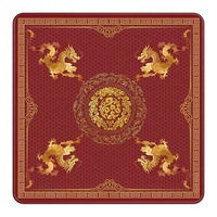 NOIGA Tapis de table de mahjong de luxe personnalisé, peint à la main, antidérapant, insonorisant, en caoutchouc, résistant à l'eau, durable, pour le jeu