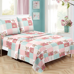 Ensemble de literie plat grand format à prix avantageux, toucher doux, 3 pièces, 100% polyester, certifié OEKO-TEX, 1800TC, couleur personnalisable - Product Image 4