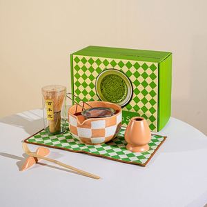 Matcha <b>Tea</b> Gift <b>Set</b> Traditional Japanese <b>Tea</b> Making Tools Ceramic <b>Tea</b> Bowl with Spout Matchas Brush Whisk Holder Matcha Kit - Product Image 4