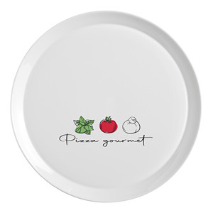 Plato para Pizza Bormioli Rocco Gourmet Ingredienti Ronda, Vidrio Decorado de 33 cm, Suministros para Hoteles, Vajilla al por Mayor - Product Image 1