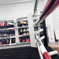 Coussins d'angle de ring de boxe, Housses de corde de dossier de ring, Tabliers, Poteaux - Équipement de MMA/Kickboxing, Cages carrées en acier, PVC, cuir