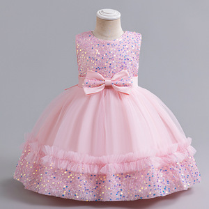 <span class=keywords><strong>Vestito</strong></span> da Principessa per Primo Compleanno, Nuovo Abito <span class=keywords><strong>con</strong></span> Paillettes e <span class=keywords><strong>Farfalle</strong></span> per Bambine, Abito da Cerimonia in Tulle per Bimbe - Product Image 3