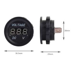 Medidor de Voltaje para Automóvil Cody, Pantalla LED Digital de 360 mm, Voltímetro de CC para Panel de Instrumentos, Actualización de Panel de Instrumentos - Product Image 4