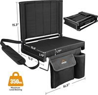 Coussins de siège de stade portables en tissu Oxford de haute qualité OEM, chaises de plage pliables durables, sièges de gradins confortables