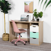 Poste de travail d'ordinateur en bois mobile de conception moderne Table de bureau Bureau avec tiroir