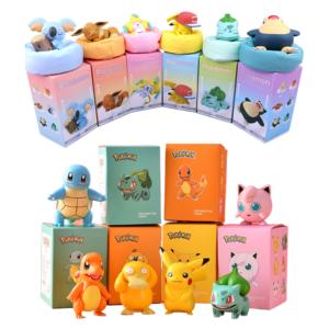 ピカチュウSnorlax Bulbasaur Charmander Squirtleポケモンおもちゃアクションフィギュアアニメ卸売ボックスモデルギフト卓上飾り - Product Image 1