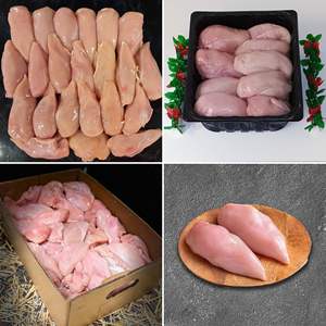 Lomos de pollo sin piel congelados Halal carne de pechuga de pollo entera fresca de primera calidad al por mayor - Product Image 2