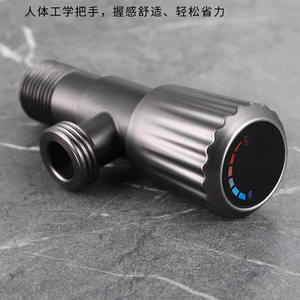 Válvula angular Hemans de acero inoxidable de 15 mm con rosca hembra y núcleo de cobre para fontanería - Product Image 5