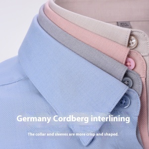 Antirughe Lyocell <span class=keywords><strong>lana</strong></span> elasticizzata camicia da uomo a maniche lunghe uomo manica lunga con bottoni camicie - Product Image 2