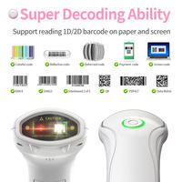 Escáner de Códigos de Barras USB con Cable Ayan 2D, Escáner Portátil de Códigos QR con Sensor CMOS y Soporte, en Stock