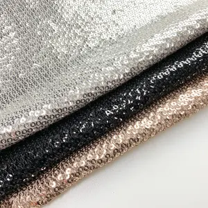 Shaoxing Textiel Sparkle Magic Kleurverandering Mermaid Glitter Luxe Borduren Pailletten Jurk Stoffen S-11316