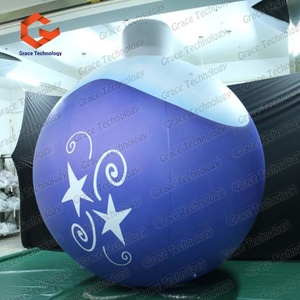 Ballon LED Gonflable à Changement de Couleur Télécommandé, Ballon LED Gonflable Lumineux pour Fête avec Impression de Logo Personnalisé pour Événement de Noël - Product Image 3
