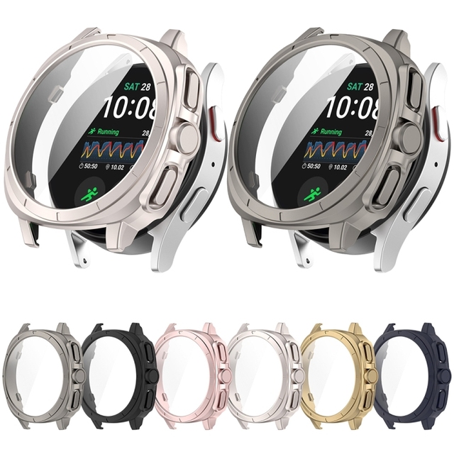 New Arrivals for Samsung Galaxy Watch 7 44mm PC + Tempered Film Integrated Watch Protective Case