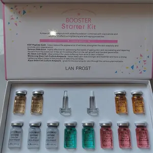 2021z Lan Frost Wholesale Private Label BB Booster Starter Kit Ampoule Skin Treatment Kit With 12 Vials Of Color Serums