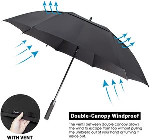 Parapluie <span class=keywords><strong>de</strong></span> <span class=keywords><strong>golf</strong></span> grand format 30 pouces, coupe-vent, ouverture automatique, double couche, surdimensionné, parasol <span class=keywords><strong>de</strong></span> pluie, logo personnalisé, promotionnel, vente en gros - Product Image 3