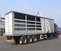 Nouvelle semi-remorque porte-conteneurs fermée en acier à 2/3 essieux, 40x53 pieds, capacité de charge de 60 tonnes, transport de marchandises