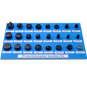 Penutup Tombol Potensiometer Plastik Berulir Knurled Diameter Lubang 10mm-35mm, Dijual Murah - Product Image 6