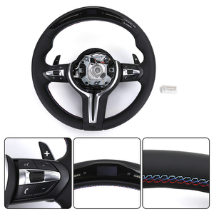 <span class=keywords><strong>Volante</strong></span> de rendimiento <span class=keywords><strong>M</strong></span> personalizado de cuero, fibra de carbono y LED para E90 E60 <span class=keywords><strong>E46</strong></span> X5 E70 E71 E92 M3 E39 E82 E36 X1 E84 E63 E93 - Product Image 3