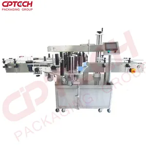 Automatic Olive Oil Bottle Labeling Machine One Sticker double Side Label Applicator