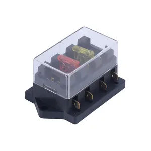 4 Way Fuse Holder Plastic Material Box 2A 15A Car Truck Auto Blade Fuse Terminals Electrical Fuse Boxes