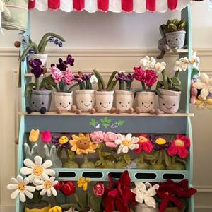 Juguetes de Peluche de Plantas en Maceta, Lindos Tulipanes, Campanillas, Jacintos y Rosas, Serie JC, Decoración para el Hogar, Regalo - Product Image 3