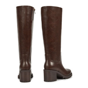 WETKISS <span class=keywords><strong>Bottes</strong></span> de motard pour femmes à talon épais personnalisées de grande taille <span class=keywords><strong>Bottes</strong></span> de motard à fermeture éclair pour filles <span class=keywords><strong>Bottes</strong></span> au genou <span class=keywords><strong>Bottes</strong></span> d'équitation pour femmes - Product Image 4