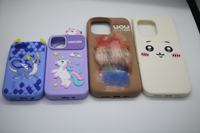 Coque de protection antichute en silicone populaire pour iPhone 16 15, motif Labubu, vente en gros usine