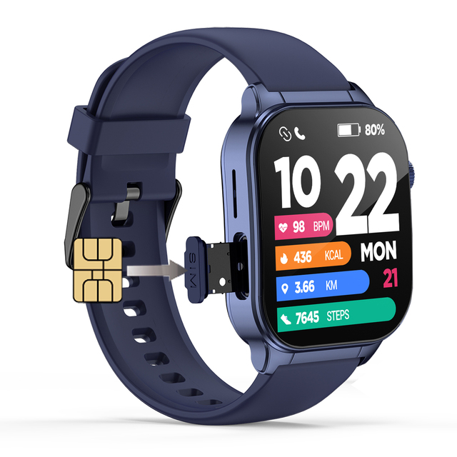 2025 4G Sim Card Phone Call Smartwatch Manufacturer 3D Curved 1.96" Amoled Video Call Women Men GPS 4G Smart Watch