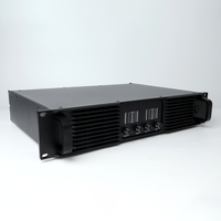 Amplificateur de puissance numérique de classe D 4 canaux 2U DF1300 1300W sous 8 ohms 2000W sous 4 ohms Son clair pour sonorisation de ligne (Line Array) en tournée